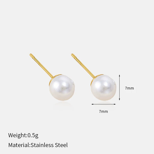Wholesale Light Luxury Geometric Heartshaped Electroplated Stainless Steel Earrings For Women