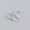 Wholesale Light Luxury Geometric Ladder Square Zircon Earrings S925 Sterling Silver Electroplated For Women