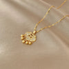 Wholesale Light Luxury Geometric Microinlaid Titanium Steel Women's Clavicle Necklace