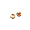 Wholesale Light Luxury Geometric Real Gold Plated Environmentally Friendly Copper Micropaved Zircon Women's Earrings
