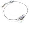 Wholesale Light Luxury Geometric Roman Numeral Stainless Steel Electroplated Double Ring Bracelet For Women