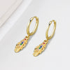 Wholesale Light Luxury Geometric S925 Silver Electroplated Earring Buckles