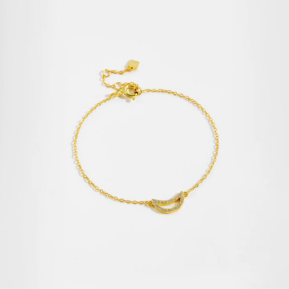 Wholesale Light Luxury Geometric S925 Sterling Silver Bracelet Electroplated With Platinum And 18K Gold For Women And Unisex