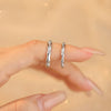 Wholesale Light Luxury Geometric S925 Sterling Silver Electroplated Adjustable Opening Couple Ring For Men And Women Trendy Jewelry