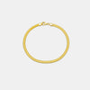 Wholesale Light Luxury Geometric S925 Sterling Silver Electroplated Platinum And 18K Gold Bracelet For Women