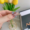 Wholesale Light Luxury Geometric S925 Sterling Silver Women's Zircon Inlay Open Ring With Electroplating