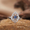 Wholesale Light Luxury Geometric Silver Pendant Necklace With Natural Gemstones