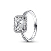 Wholesale Light Luxury Geometric 925 Silver Seiko Drop Crown Zircon Five Pointed Star Ring For Women And Unisex