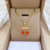 Wholesale Light Luxury Geometric Stainless Steel And Copper Full Diamond Necklace Unisex