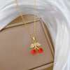 Wholesale Light Luxury Geometric Stainless Steel And Copper Full Diamond Necklace Unisex