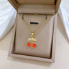 Wholesale Light Luxury Geometric Stainless Steel And Copper Full Diamond Necklace Unisex