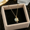 Wholesale Light Luxury Geometric Stainless Steel And Titanium Steel Electroplated Oshaped Chain Pendant Necklace For Women