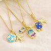 Wholesale Light Luxury Geometric Stainless Steel And Titanium Steel Electroplated Oshaped Chain Pendant Necklace For Women