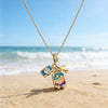 Wholesale Light Luxury Geometric Stainless Steel And Titanium Steel Electroplated Oshaped Chain Pendant Necklace For Women