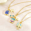 Wholesale Light Luxury Geometric Stainless Steel And Titanium Steel Electroplated Oshaped Chain Pendant Necklace For Women