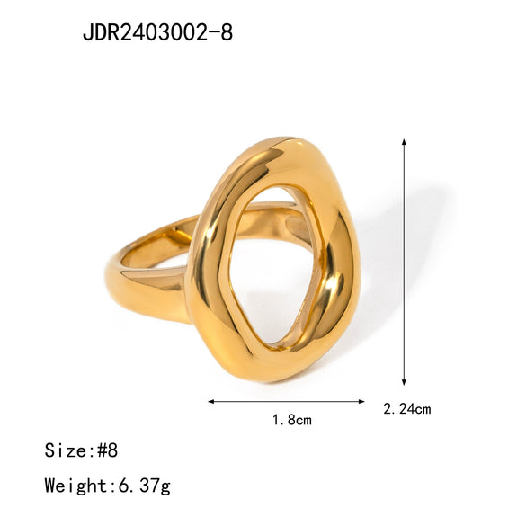 Wholesale Light Luxury Geometric Stainless Steel And Titanium Steel Jewelry Set With Pvd Furnace Vacuum Real Gold Plating For Women