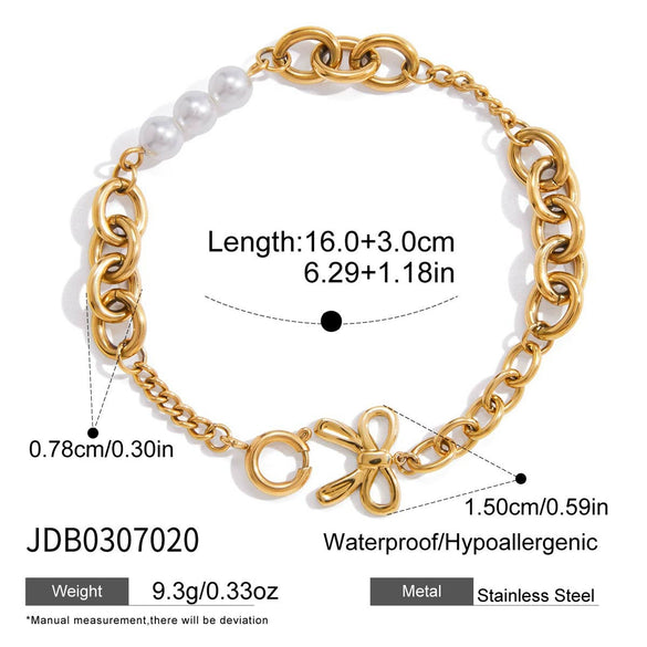 Wholesale Light Luxury Geometric Stainless Steel Electroplated Bracelet For Women