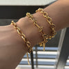 Wholesale Light Luxury Geometric Stainless Steel Electroplated Bracelets For Women
