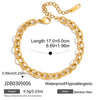 Wholesale Light Luxury Geometric Stainless Steel Electroplated Bracelets For Women