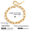 Wholesale Light Luxury Geometric Stainless Steel Electroplated Bracelets For Women