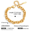 Wholesale Light Luxury Geometric Stainless Steel Electroplated Bracelets For Women