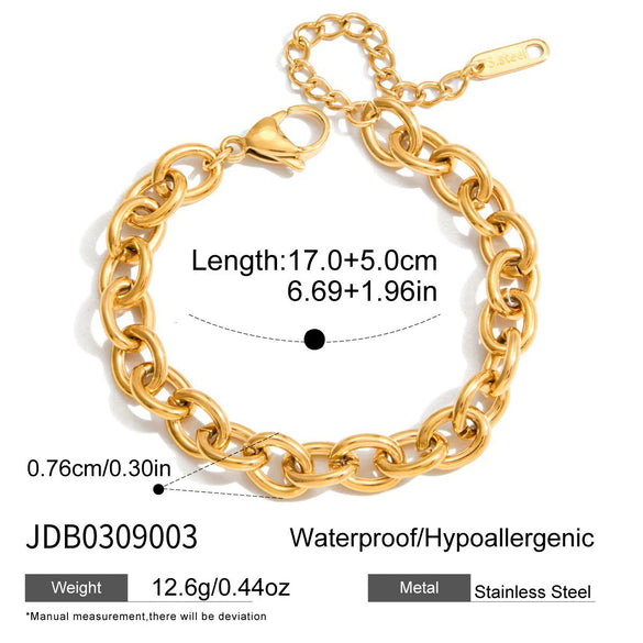 Wholesale Light Luxury Geometric Stainless Steel Electroplated Bracelets For Women