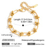 Wholesale Light Luxury Geometric Stainless Steel Electroplated Bracelets For Women
