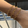 Wholesale Light Luxury Geometric Stainless Steel Electroplated Bracelets For Women