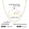 Wholesale Light Luxury Geometric Stainless Steel Electroplated Chain Necklace For Women