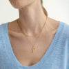 Wholesale Light Luxury Geometric Stainless Steel Electroplated Chain Necklace For Women