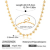Wholesale Light Luxury Geometric Stainless Steel Electroplated Chain Necklace For Women