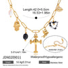 Wholesale Light Luxury Geometric Stainless Steel Electroplated Cross Necklace For Women