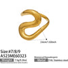 Wholesale Light Luxury Geometric Stainless Steel Electroplated Finger Ring Set For Women