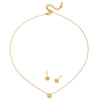 Wholesale Light Luxury Geometric Stainless Steel Electroplated Jewelry Set Earrings Necklace For Women
