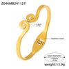 Wholesale Light Luxury Geometric Stainless Steel Electroplated 18K Gold Bracelet