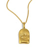 Wholesale Light Luxury Geometric Stainless Steel Electroplated 18K Gold Pendant Necklace For Women
