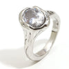 Wholesale Light Luxury Geometric Stainless Steel Electroplated 18K Gold Ring For Women
