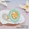 Wholesale Light Luxury Geometric Stainless Steel Electroplated Starfish Ring Accessories For Women