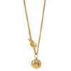 Wholesale Light Luxury Geometric Stainless Steel Gold Plated Ball Bead Necklace For Women
