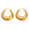 Wholesale Light Luxury Geometric Stainless Steel 18K Gold Electroplated Earrings For Women