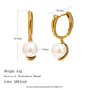 Wholesale Light Luxury Geometric Stainless Steel 18K Gold Plated Necklace And Earrings For Women