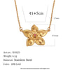 Wholesale Light Luxury Geometric Stainless Steel 18K Gold Plated Pendant Necklace For Women