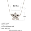 Wholesale Light Luxury Geometric Stainless Steel 18K Gold Plated Pendant Necklace For Women