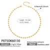 Wholesale Light Luxury Geometric Stainless Steel 18K Goldplated Necklace For Women