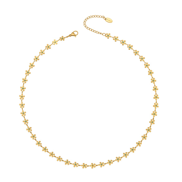 Wholesale Light Luxury Geometric Stainless Steel 18K Goldplated Necklace For Women