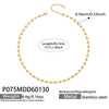 Wholesale Light Luxury Geometric Stainless Steel 18K Goldplated Necklace For Women
