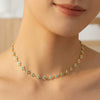 Wholesale Light Luxury Geometric Stainless Steel 18K Goldplated Necklace For Women