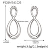 Wholesale Light Luxury Geometric Stainless Steel 18K Goldplated Stud Earrings For Women