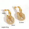 Wholesale Light Luxury Geometric Stainless Steel Real Gold Plated Jewelry Set For Women Earrings Necklace Bracelet