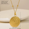 Wholesale Light Luxury Geometric Stainless Steel Stamped Necklace And Earrings Set For Women